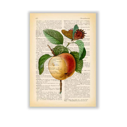 Apple and Butterfly art print S&G Studio