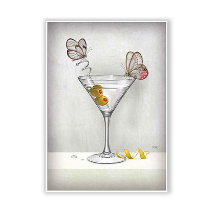 Dry Martini Cocktail Art Print S&G Studio