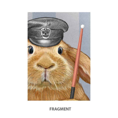 Rabbit Drummer Art Print S&G Studio fragment