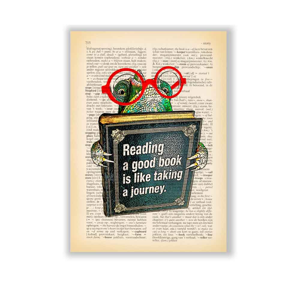 Reading motivational art print S&G Studio