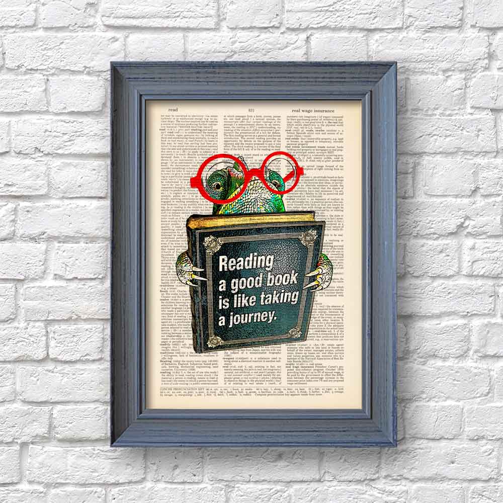 Reading motivational art print S&G Studio