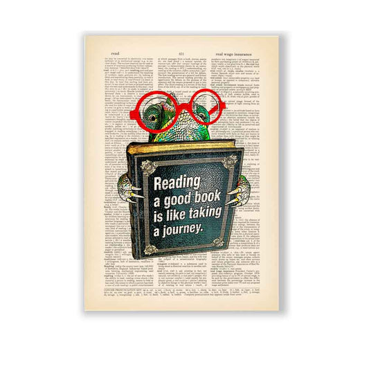 Reading motivational art print S&G Studio