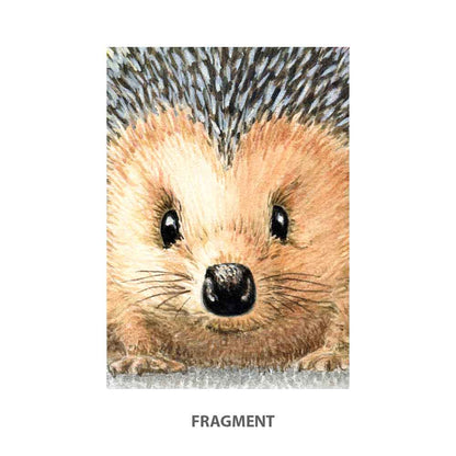 Hedgehog with fruits Art Print S&G Studio fragment