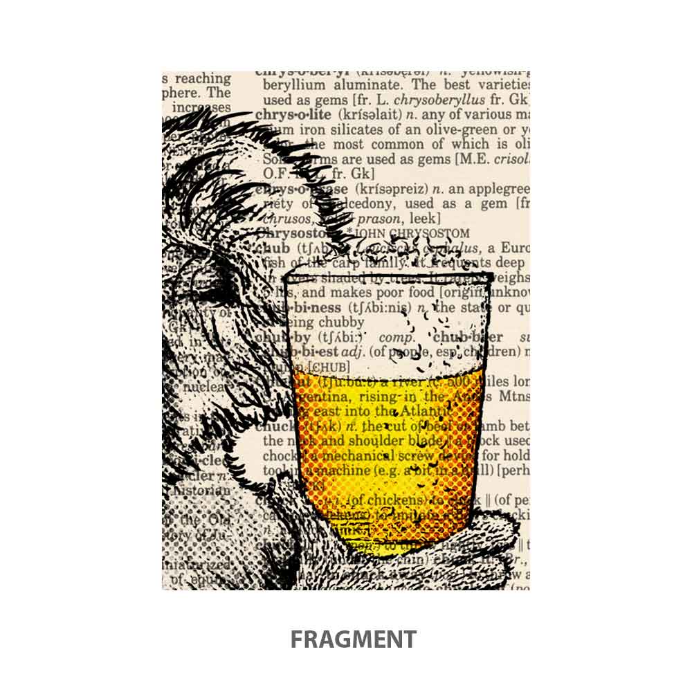 Koala with a glass of beer art print S&G Studio