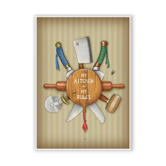 My kitchen - my rules! Art Print S&G Studio