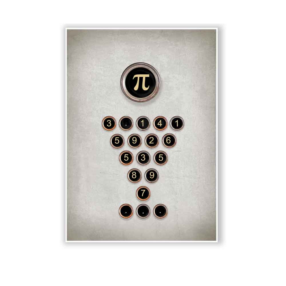 Pi mathematics art print S&G Studio