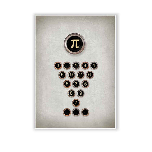 Pi mathematics art print S&G Studio