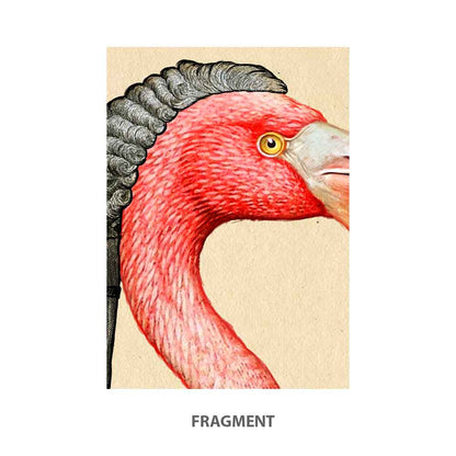 Flamingo bird art print S&G Studio fragment