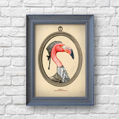 Flamingo bird art print S&G Studio