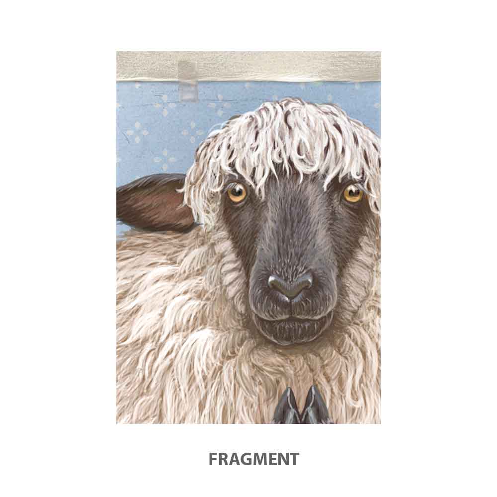 Yoga Sheep Art Print S&G Studio fragment