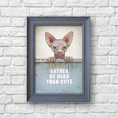 Sphynx Cat Art Print S&G Studio