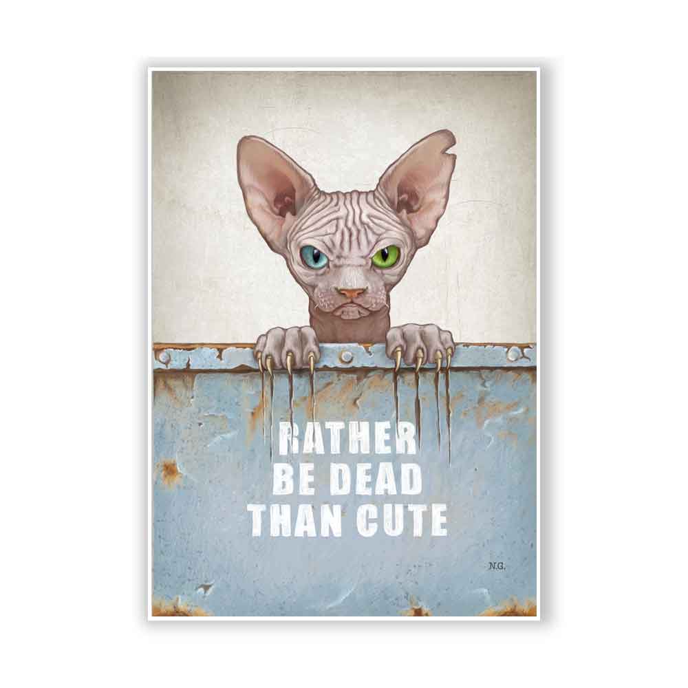 Sphynx Cat Art Print S&G Studio