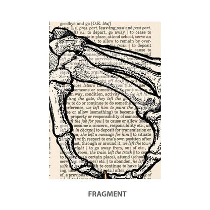 skeleton hand with watch art print S&G Studio fragment