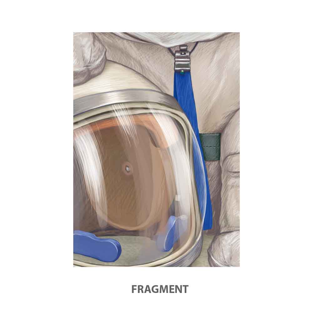 Corgi Astronaut Art Print S&G Studio fragment