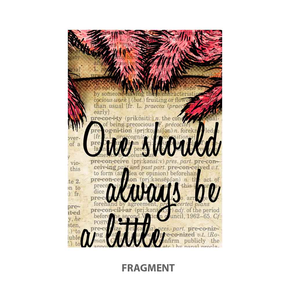 Oscar Wilde quote art print S&G Studio fragment