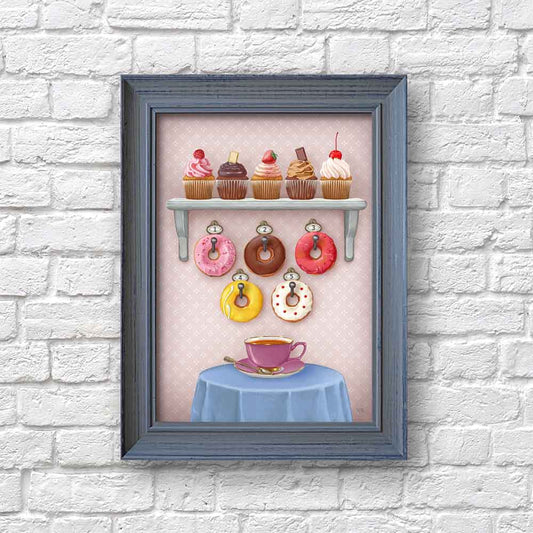 Donuts and Cupcakes Art Print S&G Studio